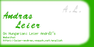 andras leier business card